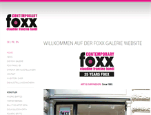 Tablet Screenshot of foxxgalerie.com